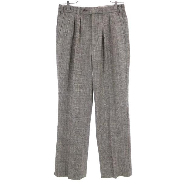 Burberrys バーバリーズ 80s 90s ヴィンテージ ウー チェック柄 スラックスパンツ 76 茶系