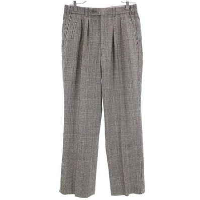 Burberrys バーバリーズ 80s 90s ヴィンテージ ウー チェック柄 スラックスパンツ 76 茶系
