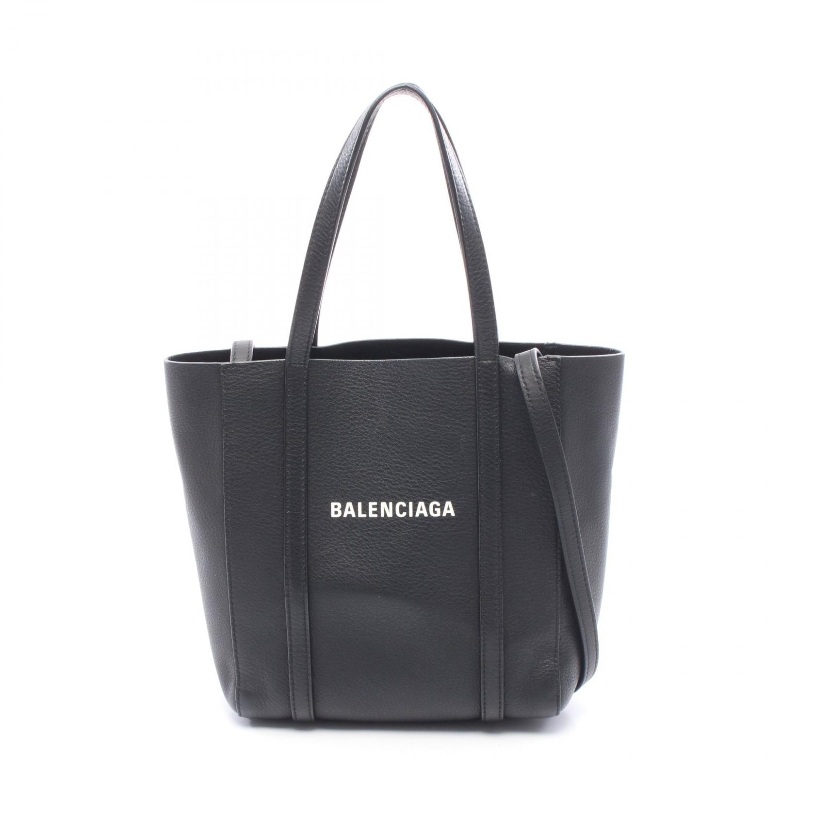 バレンシアガ BALENCIAGA EVERYDAY XXS エブリデイ 2WAY トートバッグ バッグ レザー レディース ブラック系 551815 【中古】