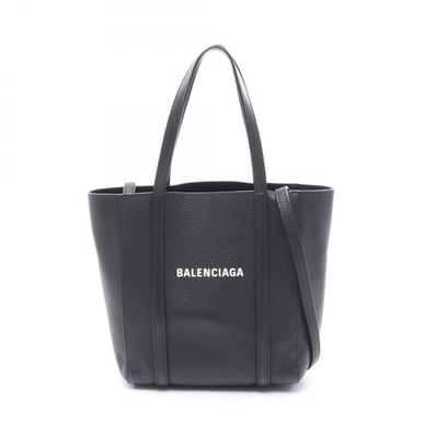 バレンシアガ BALENCIAGA EVERYDAY XXS エブリデイ 2WAY トートバッグ バッグ レザー レディース ブラック系 551815 【中古】