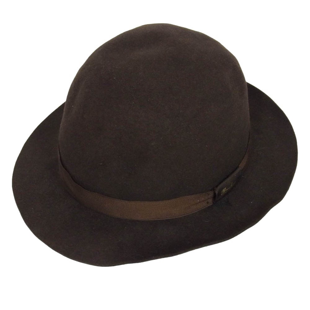 JUNYA WATANABE COMME des GARCONS MAN ジュンヤワタナベコムデギャルソンマン Borsalino ボルサリーノ 11AW WH-K601 QUALITA SUPERIORE フェルト ウール ハット ブラウン系 M【中古】