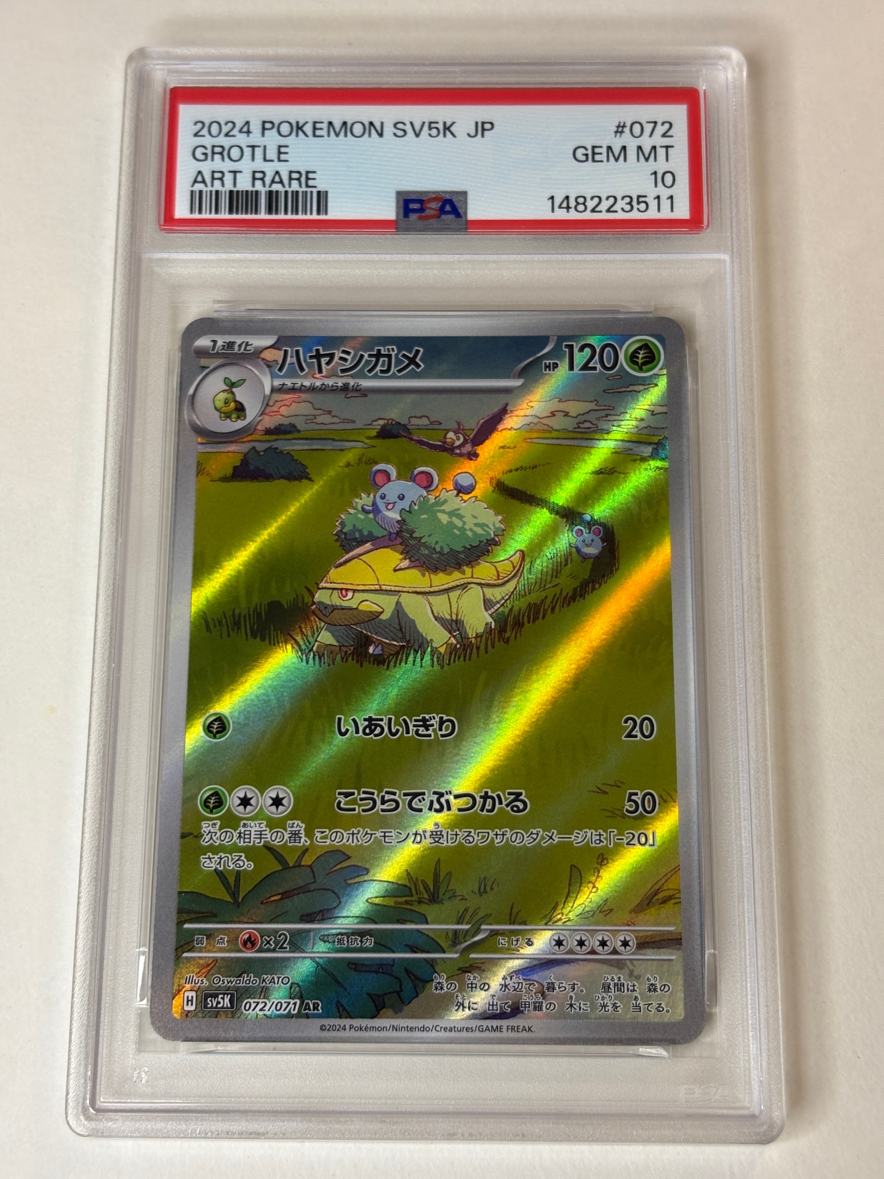 PSA10】ハヤシガメ AR [SV5K 072/071](拡張パック「ワイルドフォース