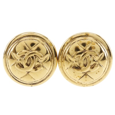 シャネル ココマーク マトラッセ レディースイヤリング