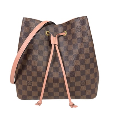 ルイヴィトン ネオノエ ダミエ ショルダーバッグ ダミエキャンバス N40198 ブラウン レディース LOUIS VUITTON 中古