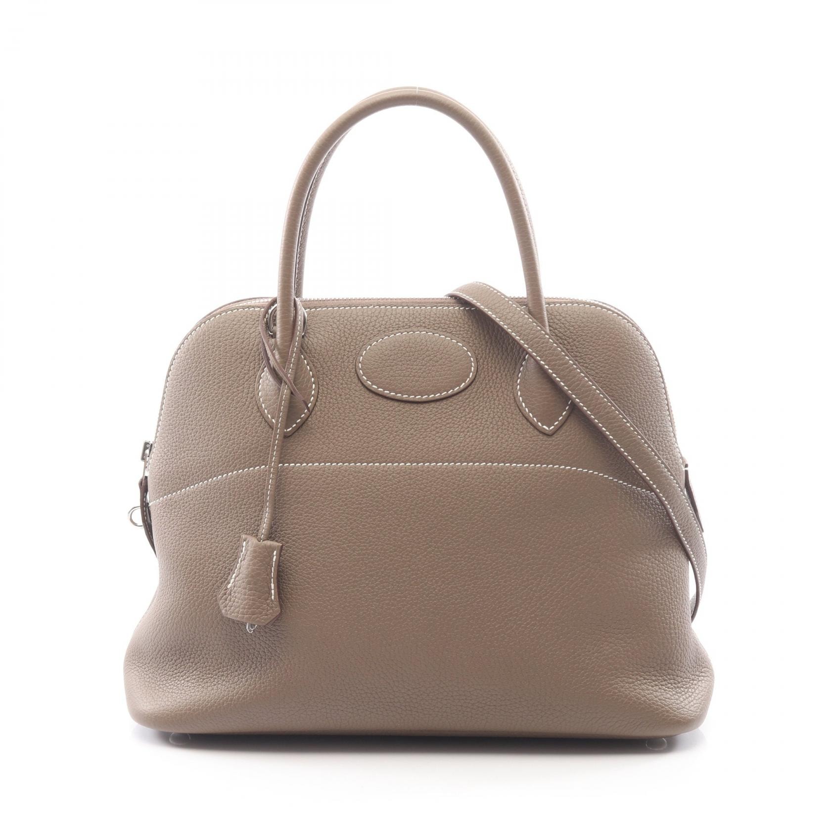 エルメス HERMES ボリード31 2WAY ハンドバッグ バッグ レザー トリヨンクレマンス トリヨンクレマンス エトゥープ Z刻印(2021年製造) レディース グレー系 【中古】