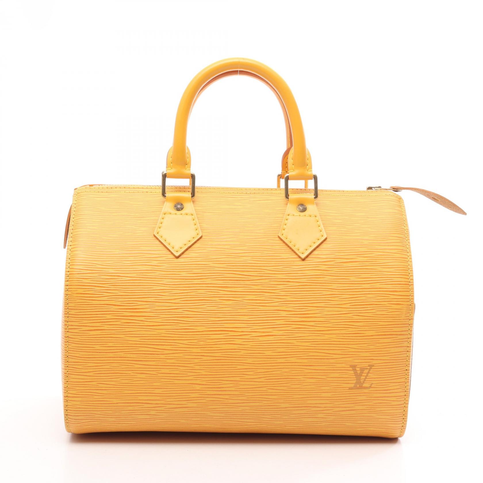 ルイ・ヴィトン LOUIS VUITTON スピーディ25 ハンドバッグ バッグ レザー エピ タッシリイエロー レディース イエロー系 M43019 【中古】