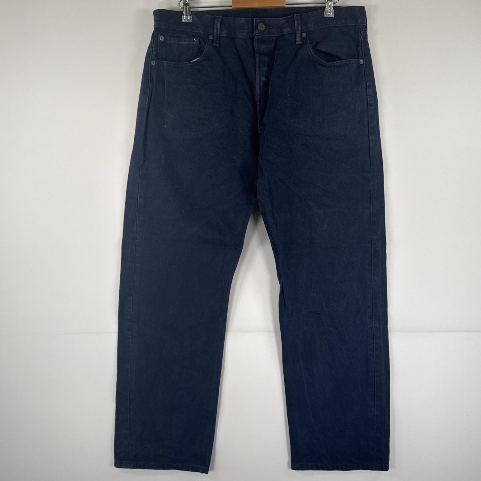 古着 リーバイス Levi's デニムパンツ 501 ジーパン ストレート 大きいサイズ ボタンフライ カラーパンツ ビッグ w40 L32 ネイビー メンズ