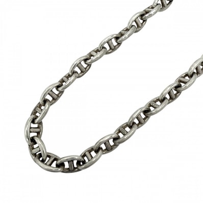 HERMES エルメス ネックレス シェーヌダンクル TPM チェーン ジュエリー 62コマ ヴィンテージ アクセサリー シルバー925 レディース 約29.9g【中古品】