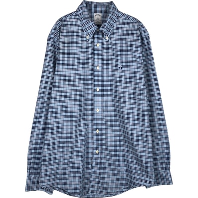 古着 ブルックスブラザーズ Brooks Brothers 1818 REGENT 長袖 ボタンダウンチェックシャツ メンズL相当/eaa628804
