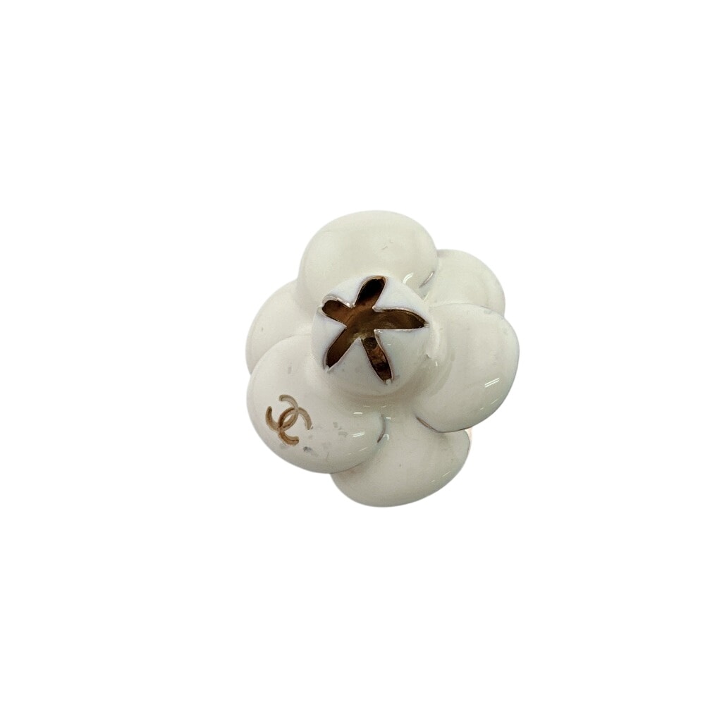 シャネル CHANEL イヤリング カメリア アクセサリー ホワイト