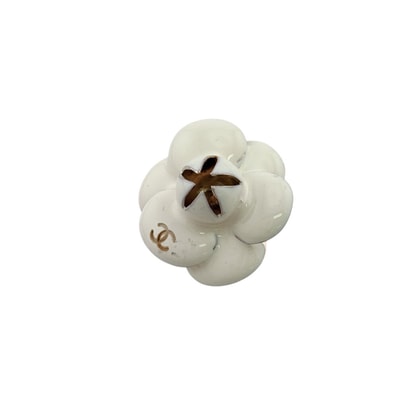 シャネル CHANEL イヤリング カメリア アクセサリー ホワイト