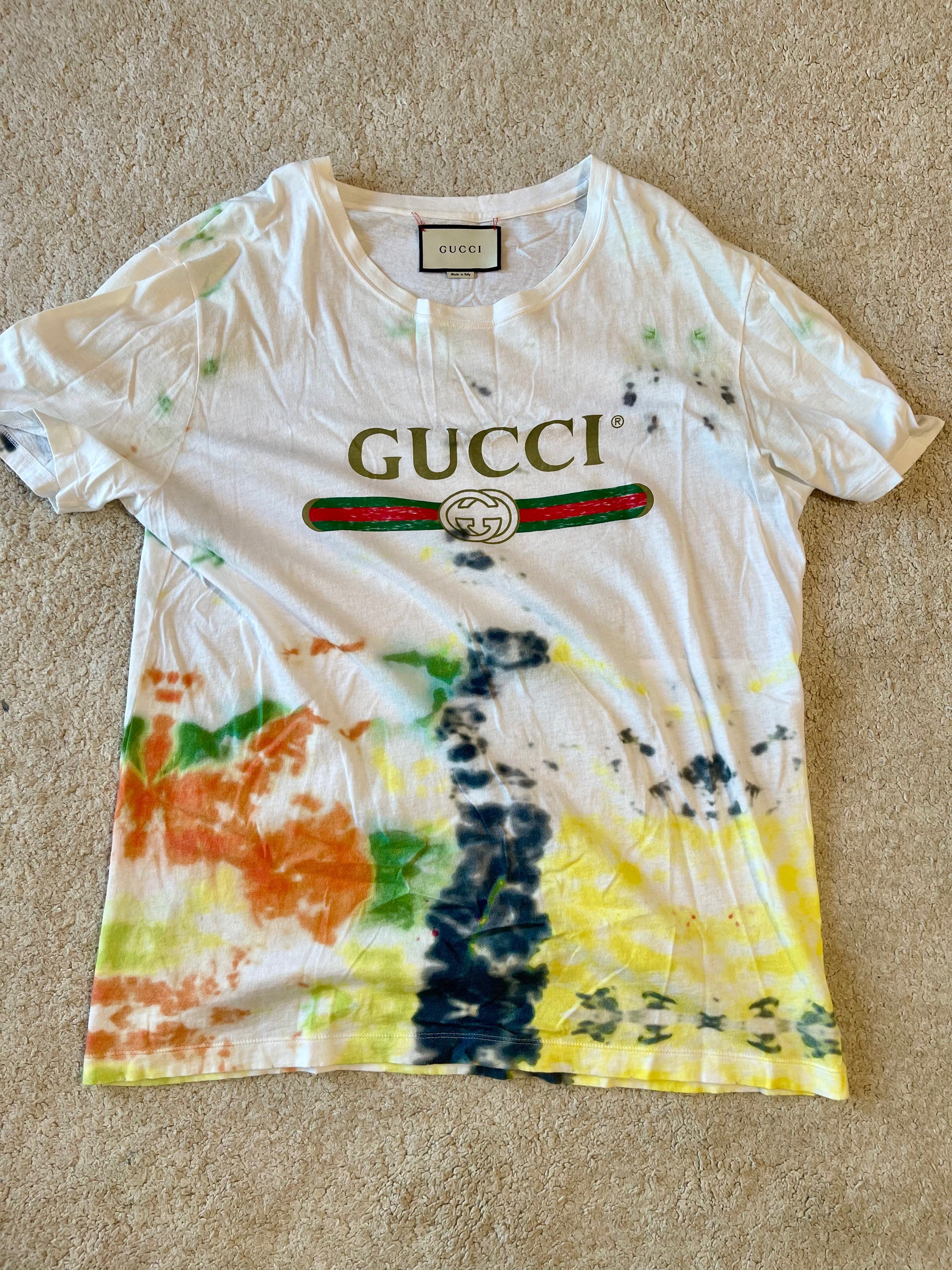 GUCCI ロゴ ダイタイT-shirt
