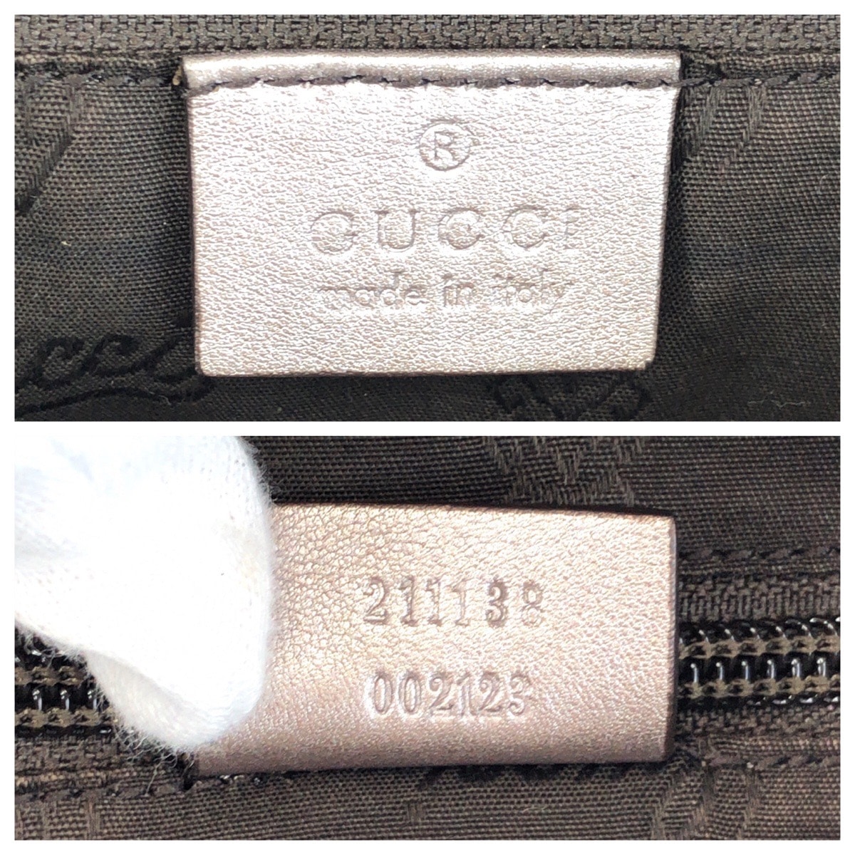 B (目立った傷や汚れなし)】GUCCI グッチ GGインプリメ グレー PVC