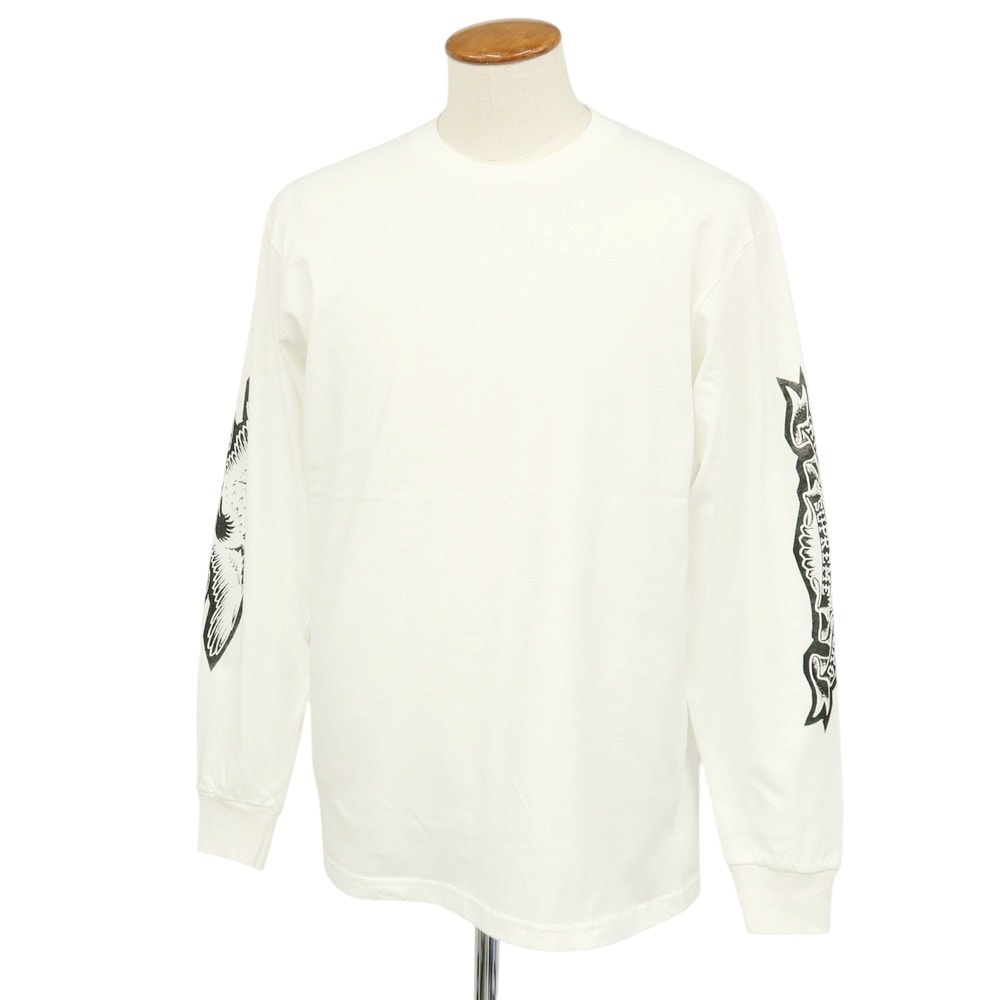 【中古】シュプリーム Supreme × ANTIHERO 2025年秋冬 Eagle L/S Tee クルーネック 長袖Tシャツ ホワイト【サイズM】【メンズ】