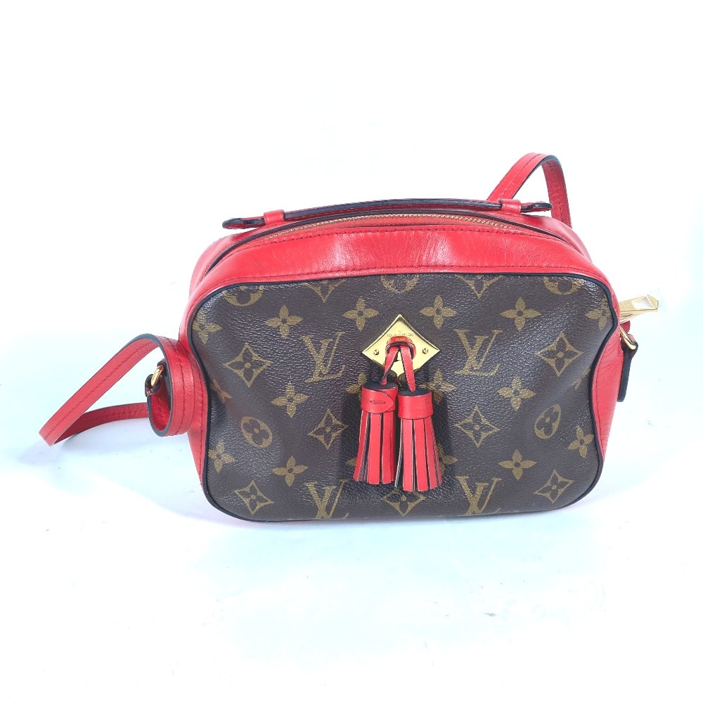 ルイヴィトン LOUIS VUITTON サントンジュ   M43556 モノグラム カバン 斜め掛け ポシェット 2WAYバッグ ハンドバッグ ショルダーバッグ モノグラムキャンバス コクリコ レッド