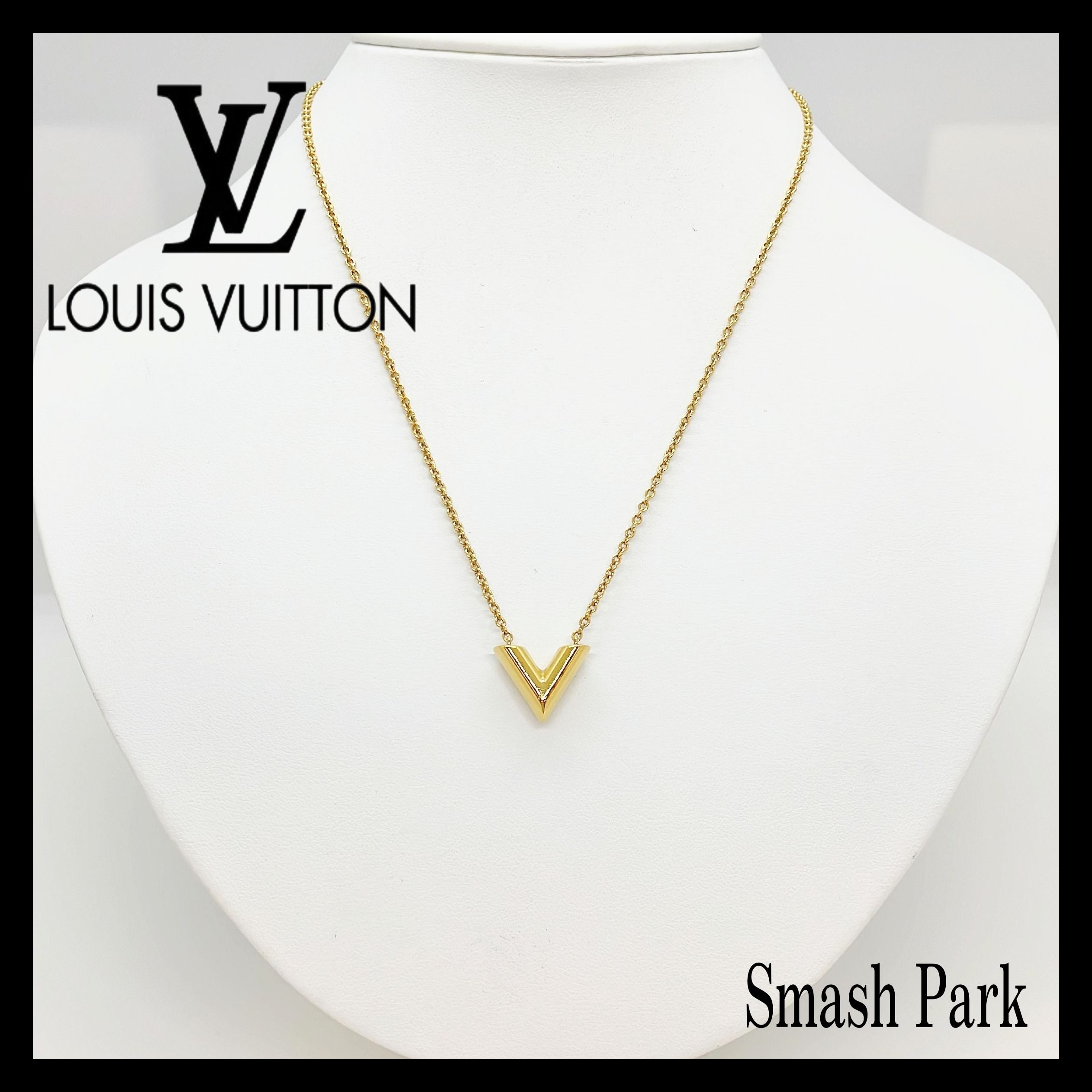 Louis Vuitton Essential V Necklace "Gold"