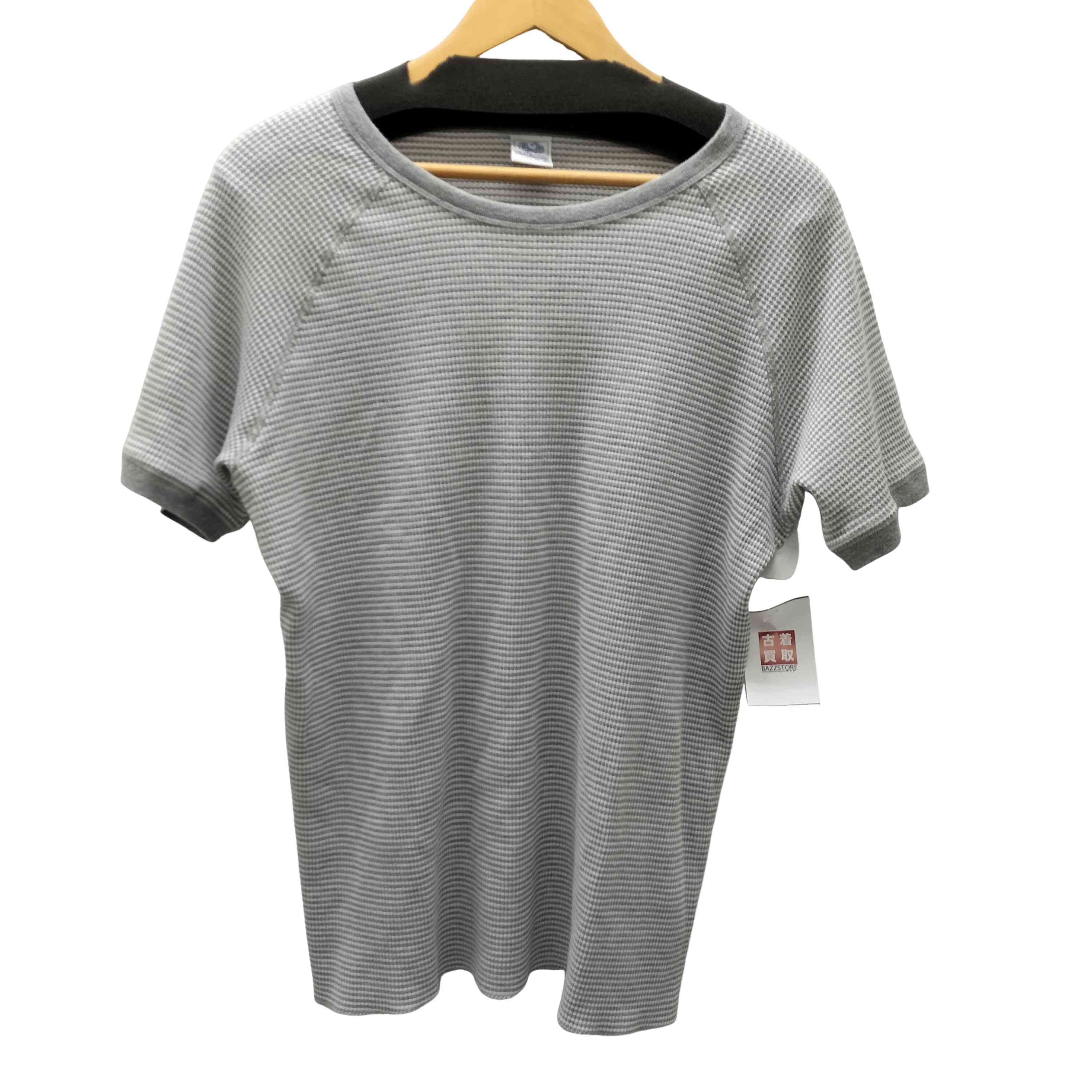ボーダー ワッフル ショートスリーブ T 半袖【1138268818200】