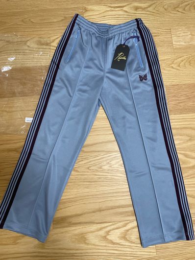 Needles NARROW TRACK PANT - POLY SMOOTH "Sax"