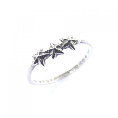 Chrome Hearts Bubblegum Ring w/ 3 Star "Silver"