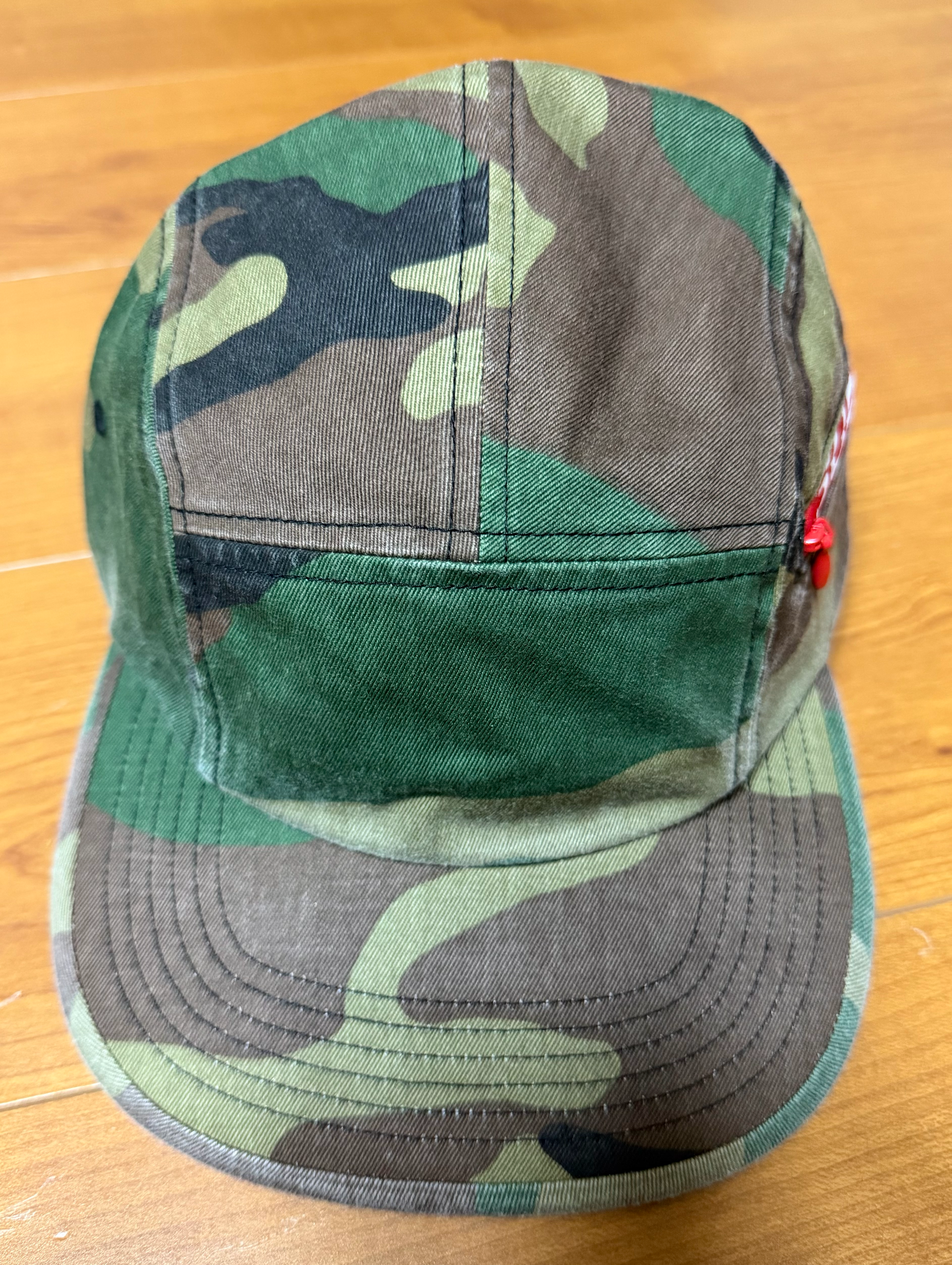 Supreme Side Zip Camp Cap "Woodland Camo"