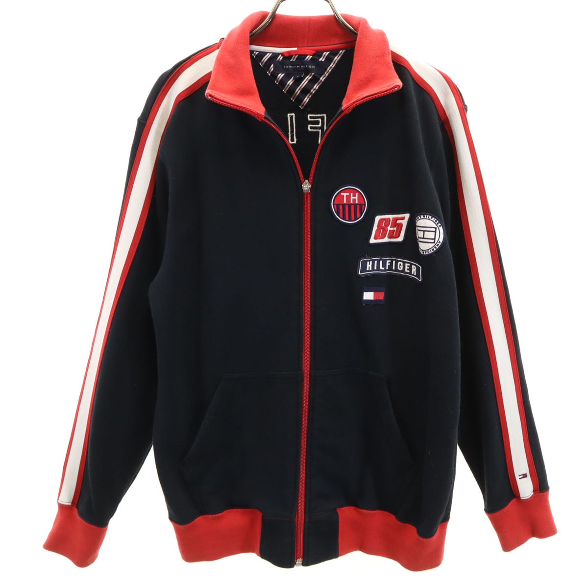 TOMMY HILFIGER トミーヒルフィガー トラックジャケット S ブラック系