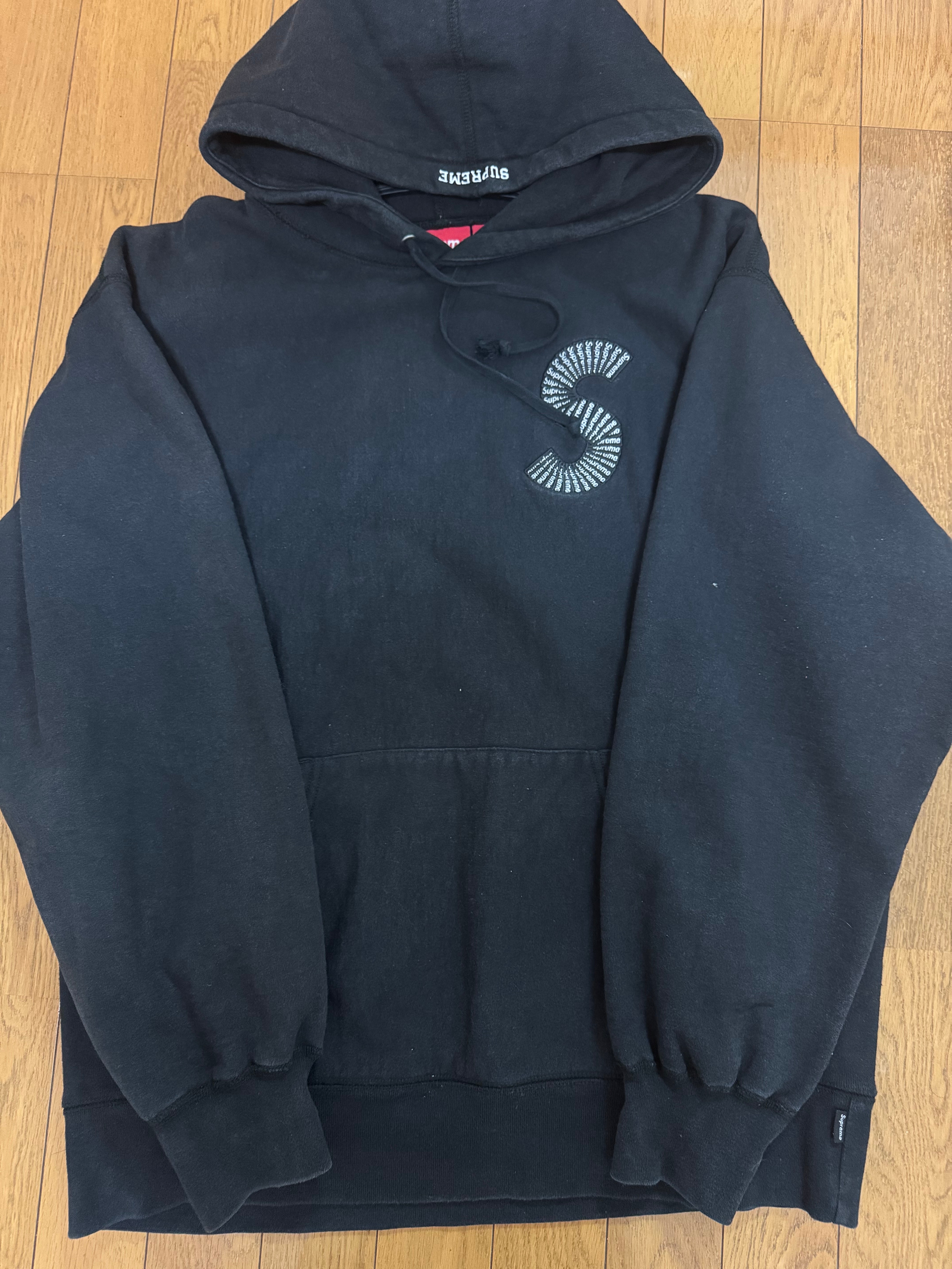 Supreme S Logo Hooded Sweatshirt "Black" (20FW)