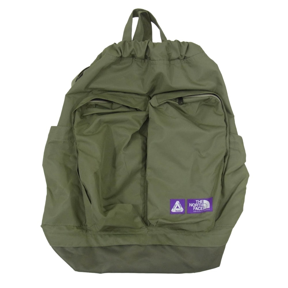 THE NORTH FACE ノースフェイス バッグ 25AW N25FU132 Purple Label パープルレーベル x PALACE SKATEBOARDS パレススケートボード マウンテン ウインド バックパック リュック カーキ系【中古】