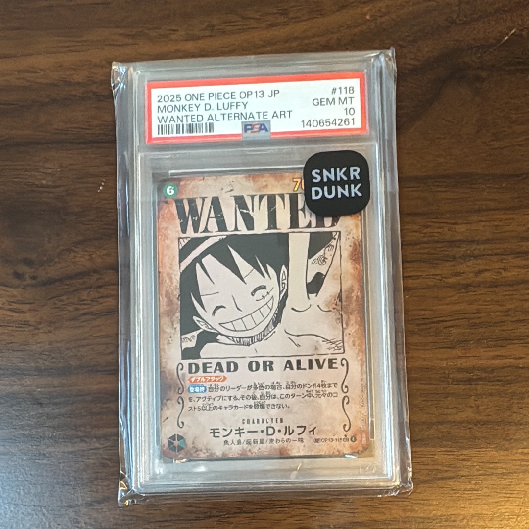 PSA10】モンキー・D・ルフィ SEC [OP13-118](プロモーションカード