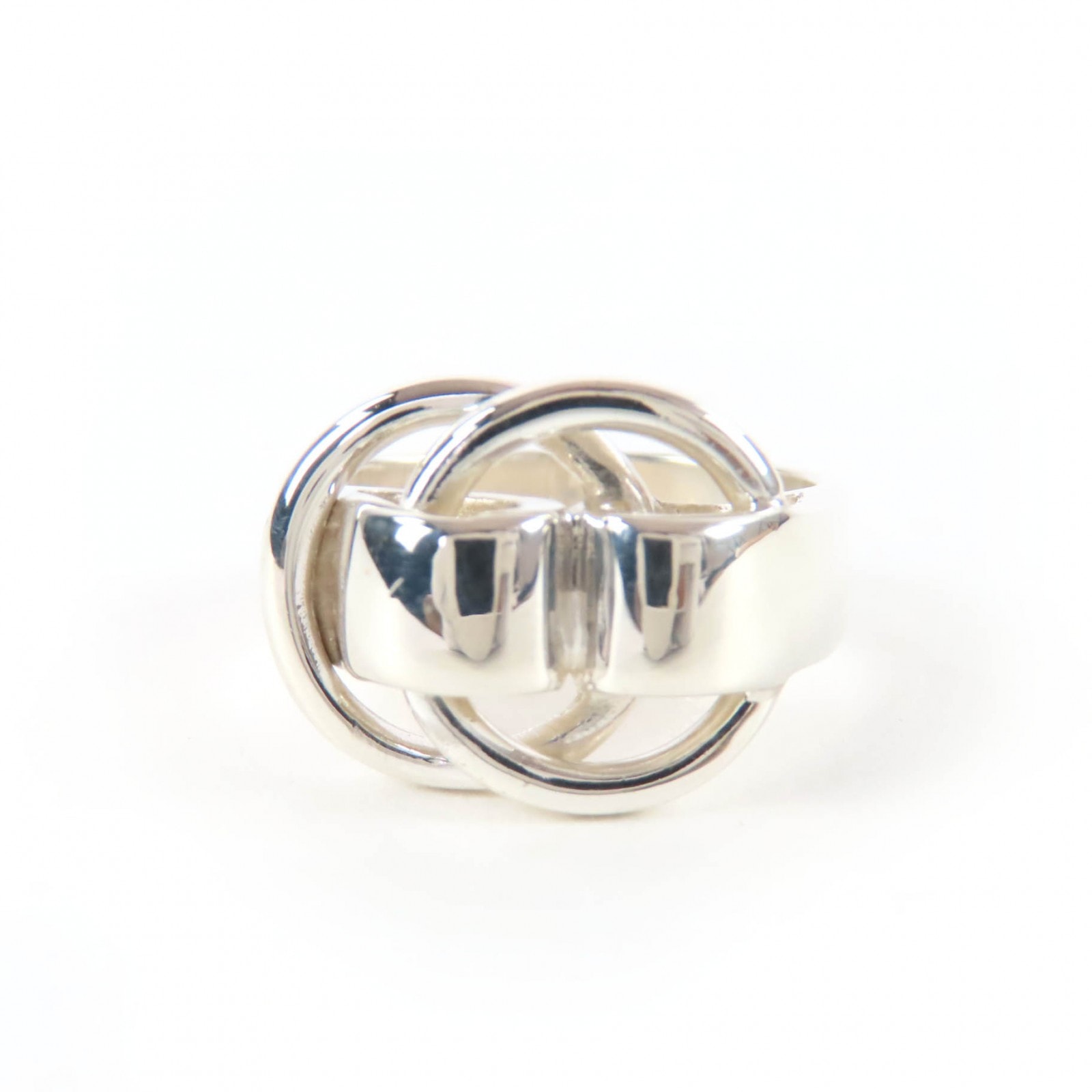 美品 エルメス リング・指輪 ドゥザノーリング シルバー 日本サイズ約11号相当