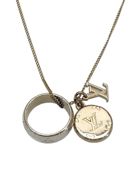 Louis Vuitton Monogram Charms Necklace "Silver"