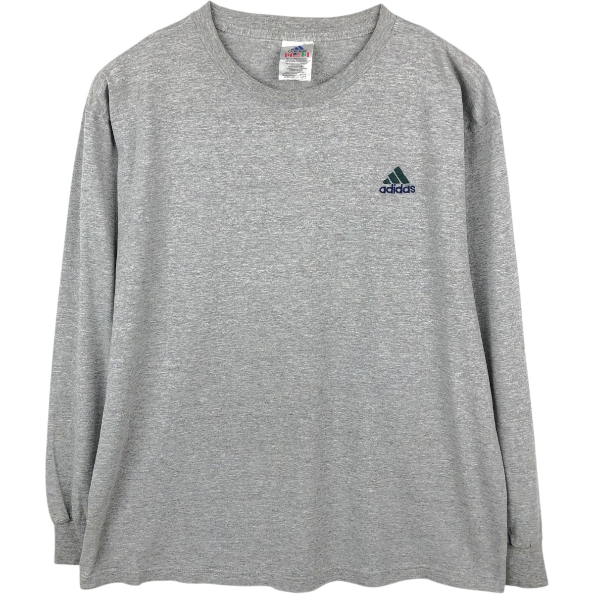 古着 90~00年代 アディダス adidas ロングTシャツ ロンT USA製 メンズL相当/eaa661979