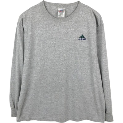 古着 90~00年代 アディダス adidas ロングTシャツ ロンT USA製 メンズL相当/eaa661979