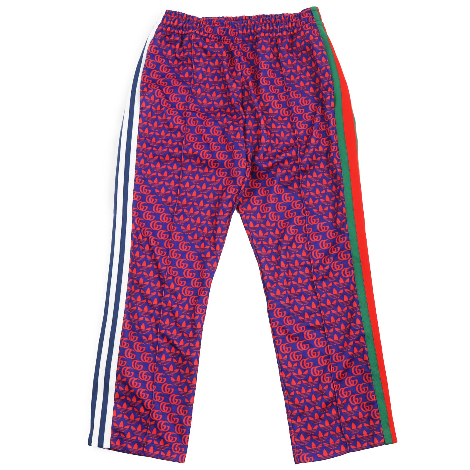 極美品 グッチ×アディダス パンツ ネイビー レッド メンズ XS 692113