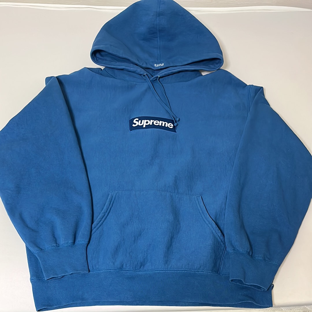 Supreme Box Logo Hooded Sweatshirt "Blue" (23FW)