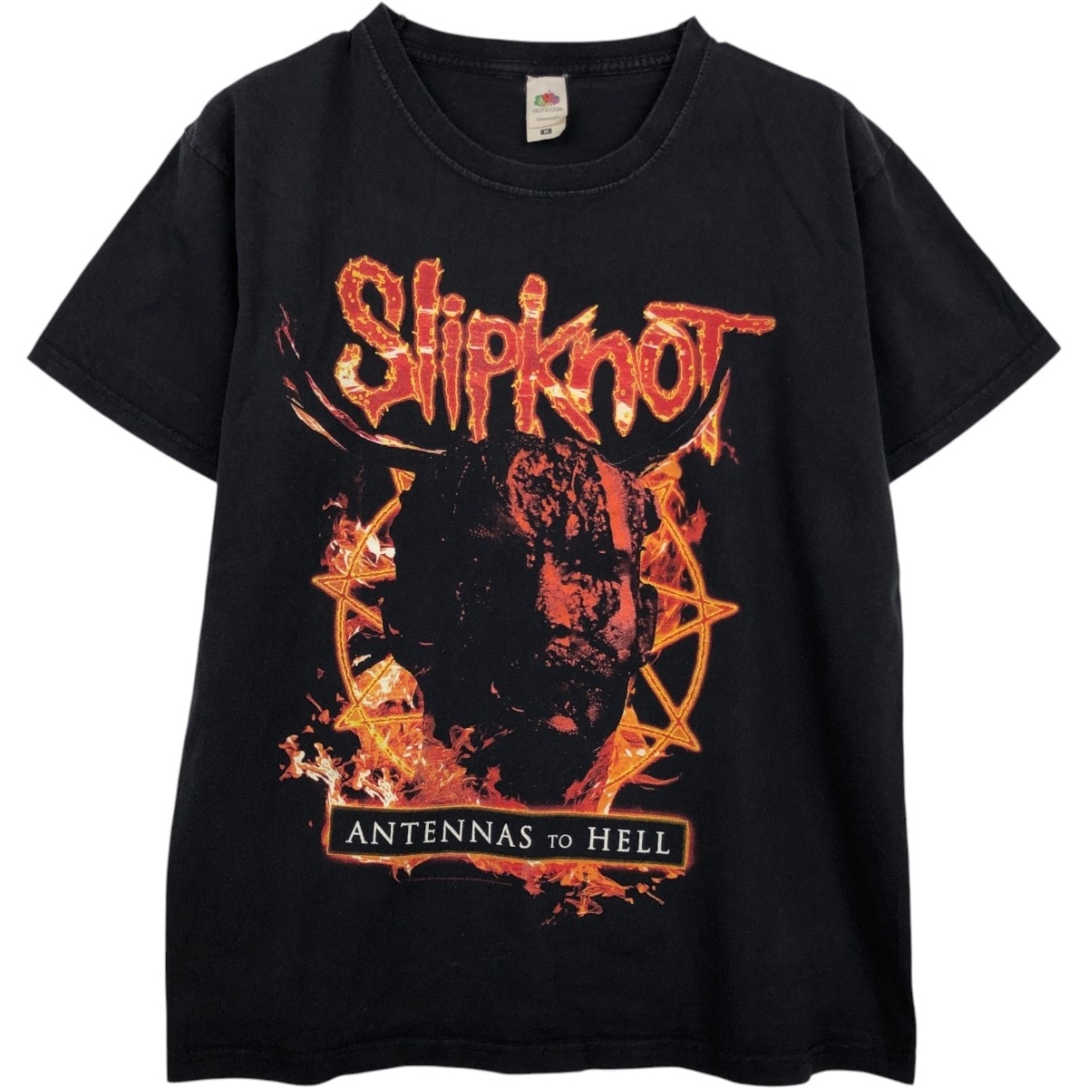 古着 フルーツオブザルーム FRUIT OF THE LOOM Slipknot スリップノット バンドTシャツ バンT メンズM相当/eaa660436