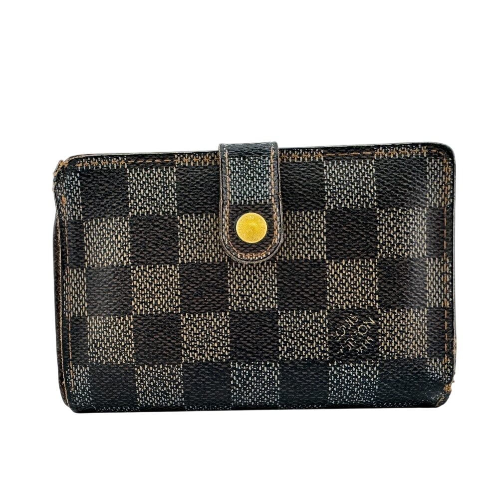 【本物保証】 ルイヴィトン LOUIS VUITTON ダミエ ポルトフォイユ ビエ ヴィエノワ N61664 がま口付折り財布 二つ折り財布 ホック付 楽天市場】【本物保証】 ルイヴィトン LOUIS VUITTON ダミエ