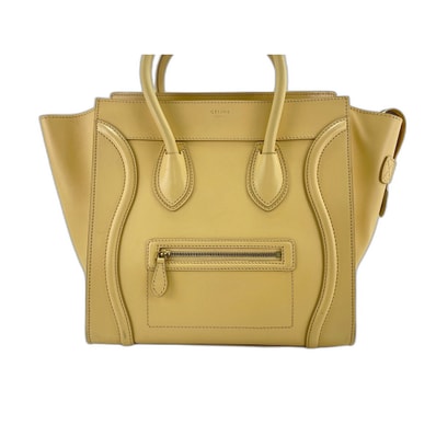 セリーヌ CELINE ラゲージ マイクロ トートバッグ【中古】