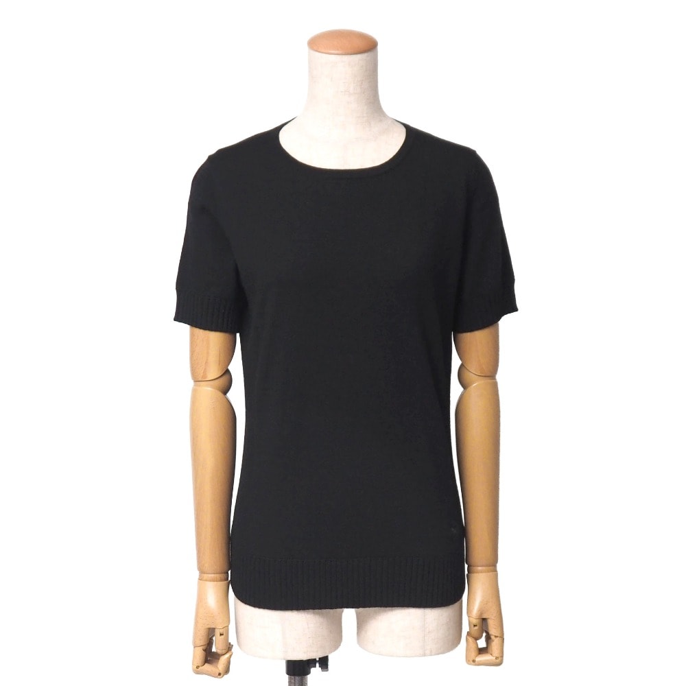 ■美品■BURBERRY バーバリー ニット サイズ2 クルーネック セーター 半袖 ブランド古着【中古】20260914/RB1052