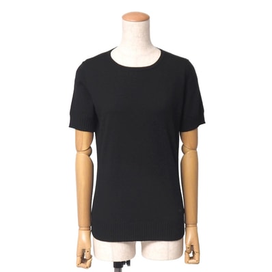 ■美品■BURBERRY バーバリー ニット サイズ2 クルーネック セーター 半袖 ブランド古着【中古】20260914/RB1052