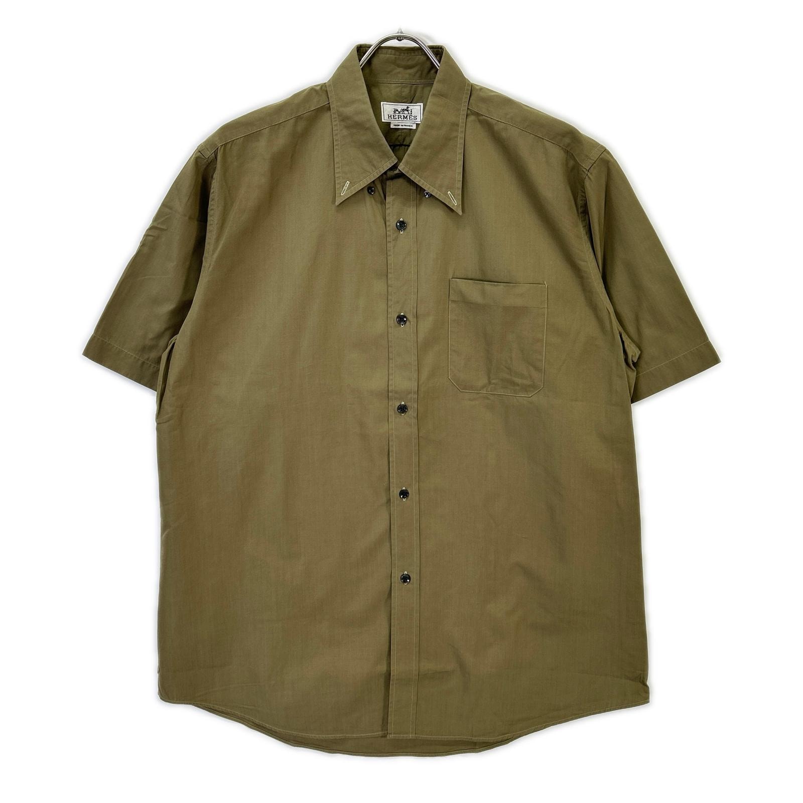 エルメス 【美品】ボタンダウン 半袖シャツ 41/16