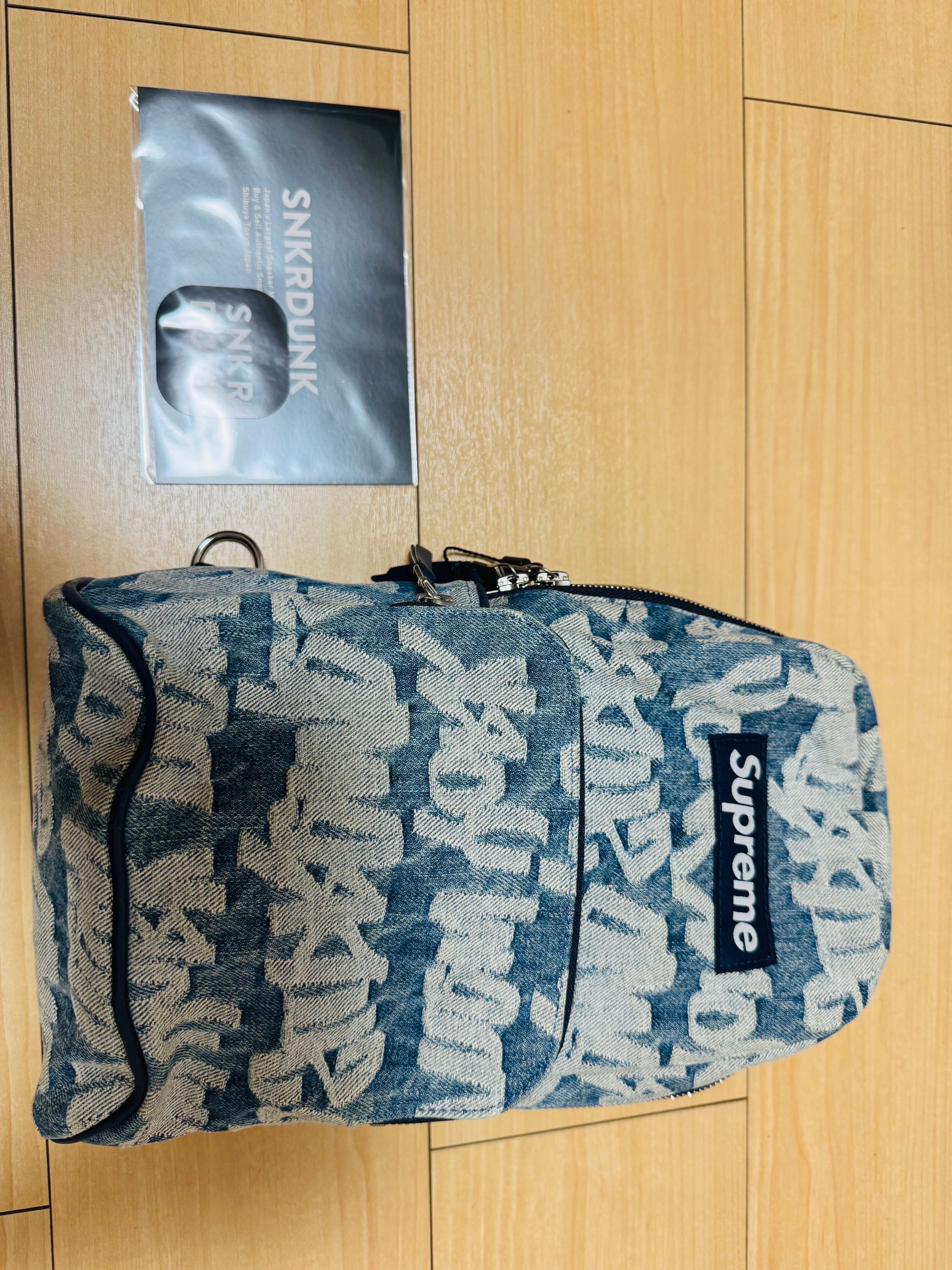 Supreme Fat Tip Jacquard Denim Sling Bag 