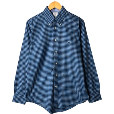 古着 ブルックスブラザーズ Brooks Brothers 1818 REGENT ギンガムチェック 長袖 ボタンダウンチェックシャツ メンズM相当/eaa570346