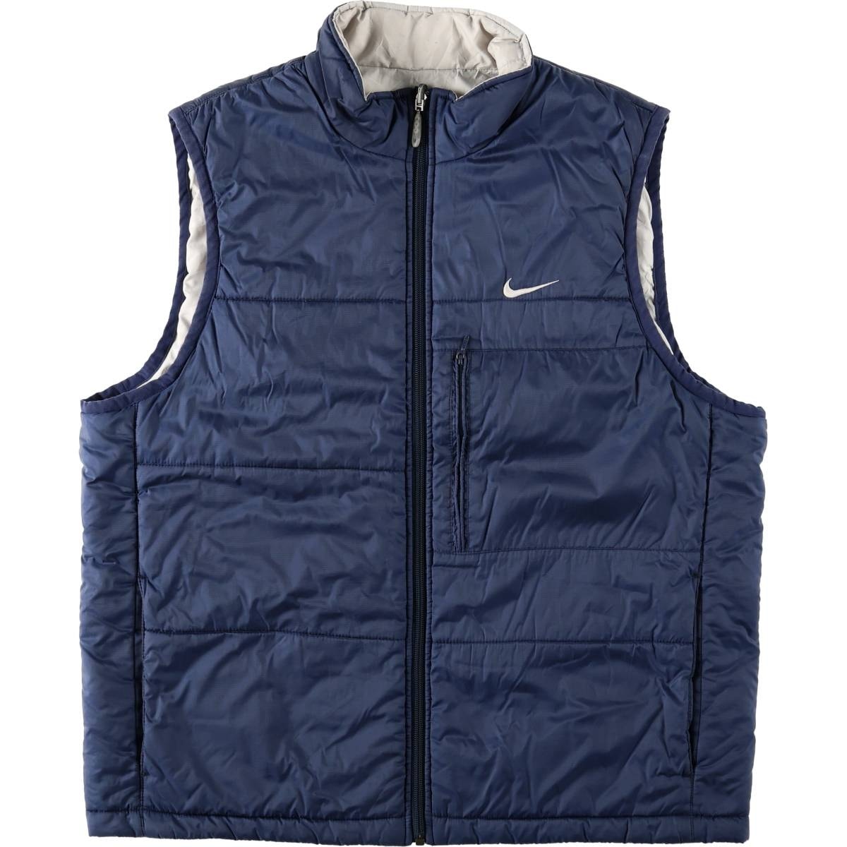 古着 00年代 ナイキ NIKE リバーシブル 中綿ベスト メンズM相当/eaa679806