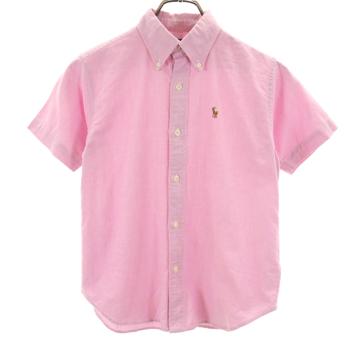 RALPH LAUREN ラルフローレン 半袖 ボタンダウンシャツ 150 ピンク