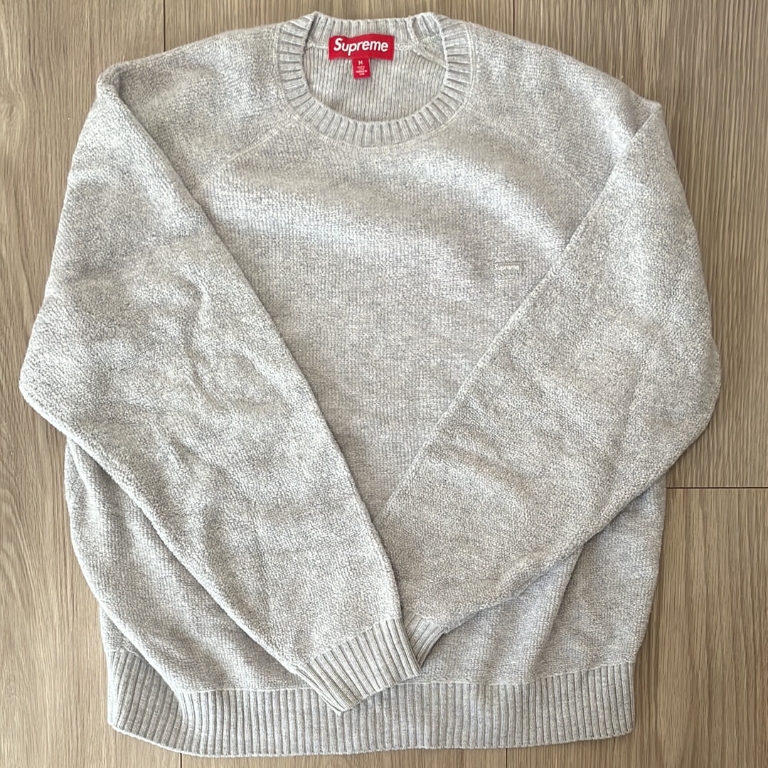 Supreme Terry Small Box Sweater "Heather Grey"