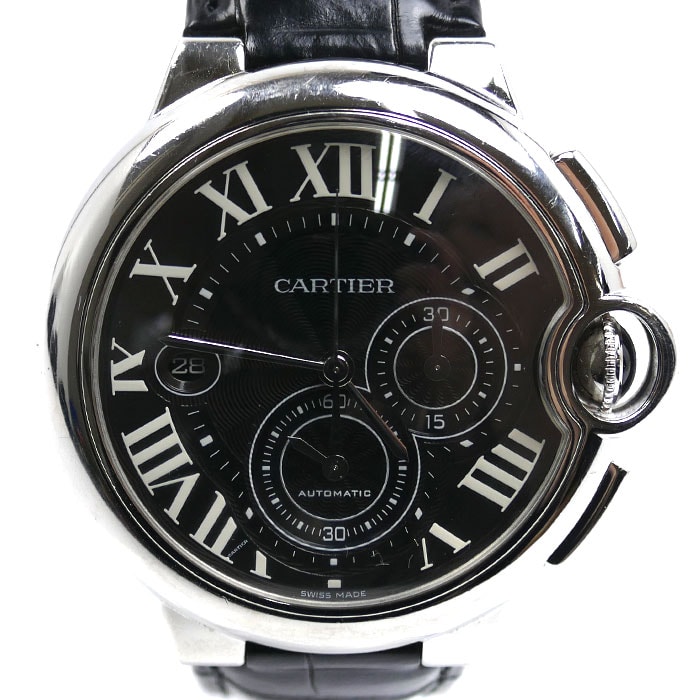 CARTIER カルティエ バロンブルー クロノグラフ 腕時計 自動巻き W6920052 メンズ【中古】