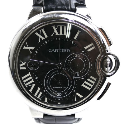 CARTIER カルティエ バロンブルー クロノグラフ 腕時計 自動巻き W6920052 メンズ【中古】
