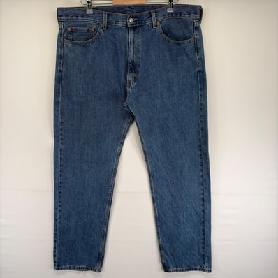 古着 リーバイス Levi's デニム パンツ 5ポケット 大きいサイズ ジップ ジーンズ ジーパン 505 長ズボン W40 L32 ブルー系 メンズ