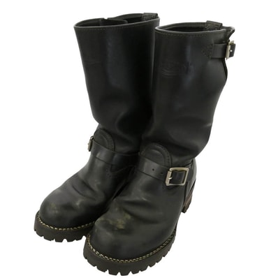 WESCO ウエスコ Custom Boss カスタム ボス エンジニア ブーツ ブラック系 US7E【中古】
