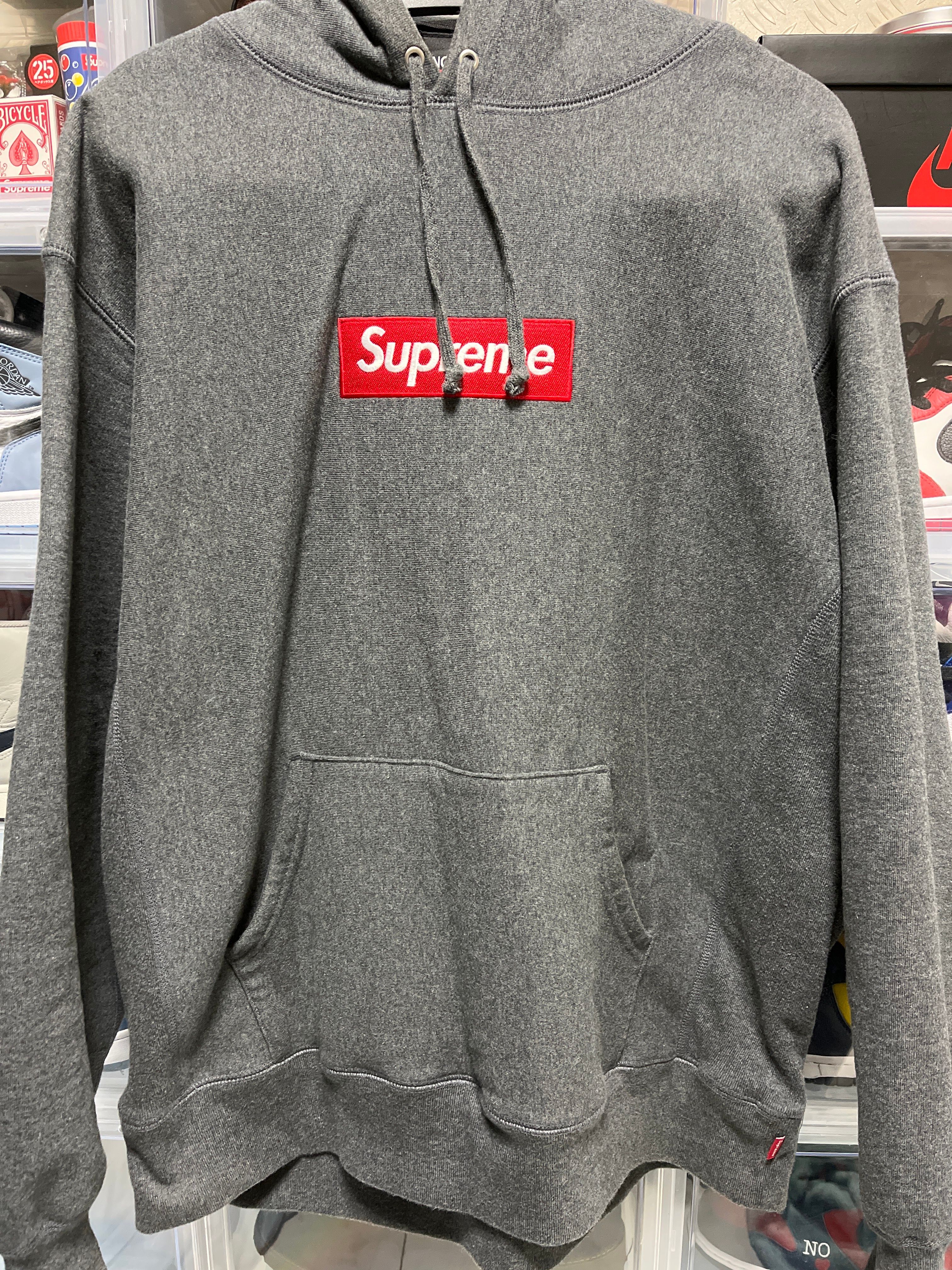 Supreme Box Logo Hooded Sweatshirt "Charcoal" (21FW)